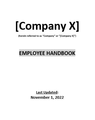 Employee Handbook - Home Health Company (CA)